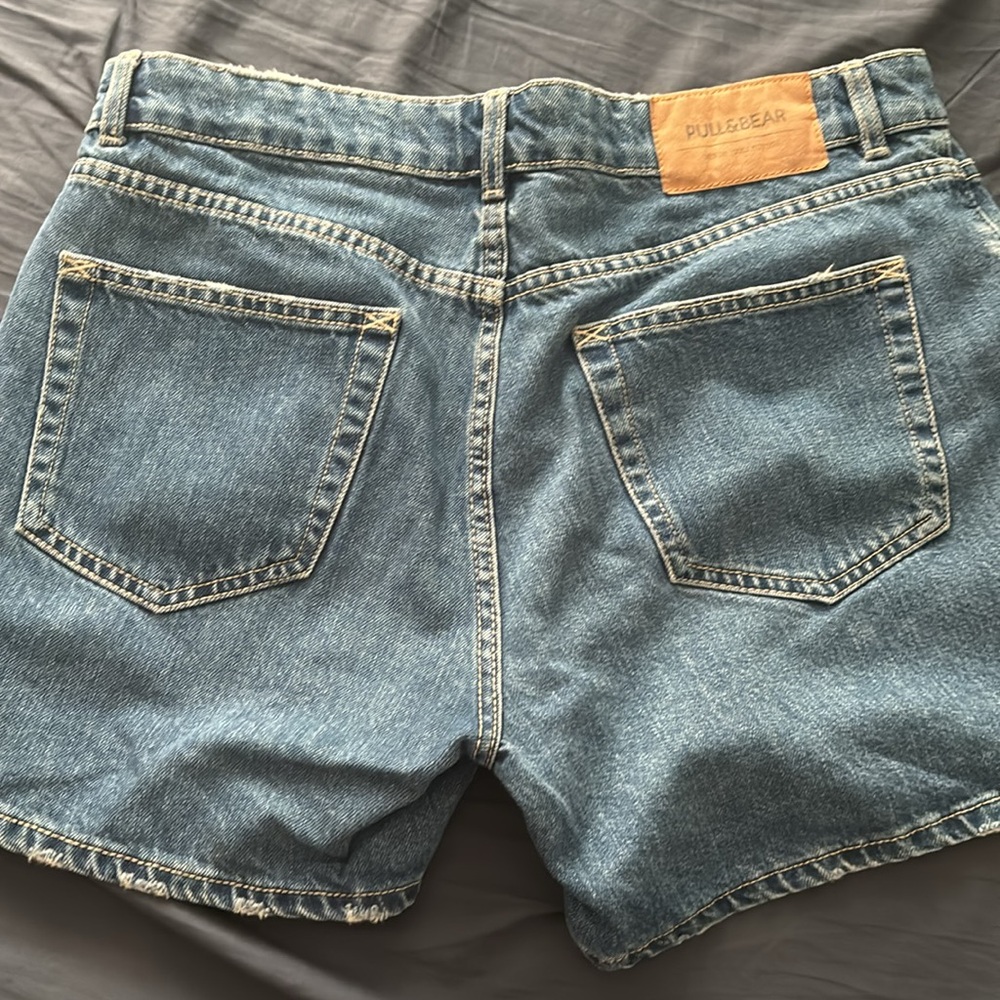 Button Fly Jean Shorts - Picture 2 of 2